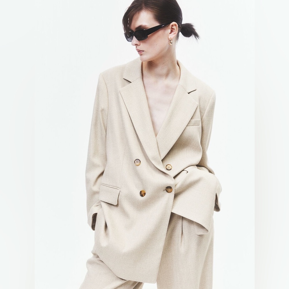 H&M Cream oversized Blazer like new